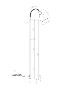 Aneta Lighting Gulvlampe Idre