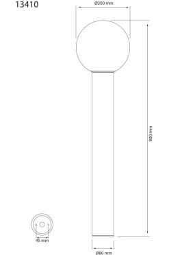 Aneta Lighting Pullertlampe Saltvik udendørs