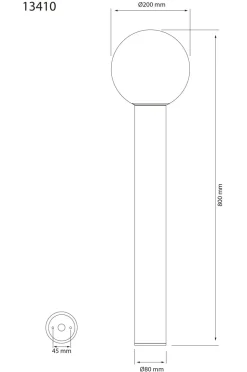 Aneta Lighting Pullertlampe Saltvik udendørs