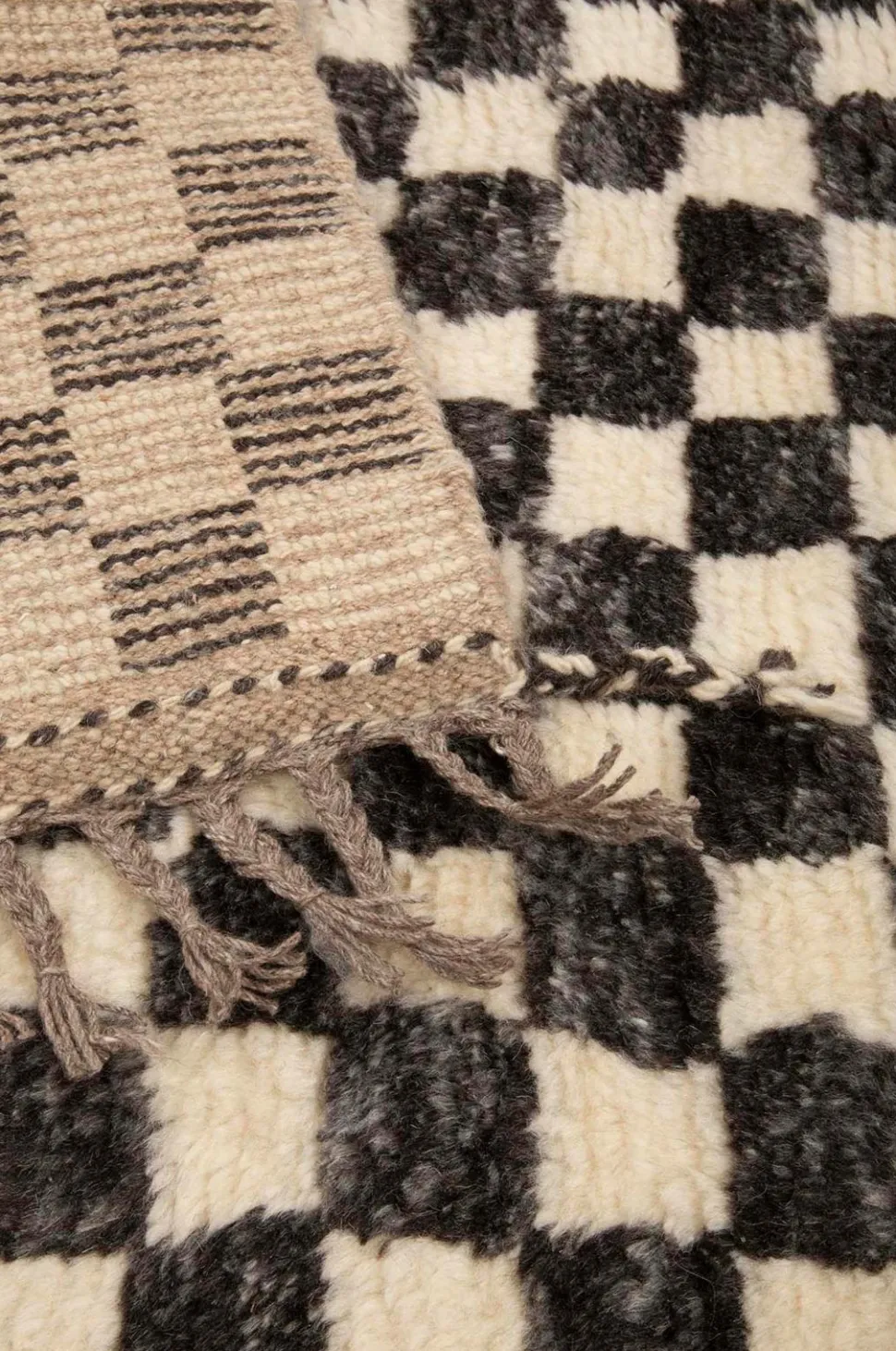 Bargi Uldtæppe Berber Chess 93x160 cm