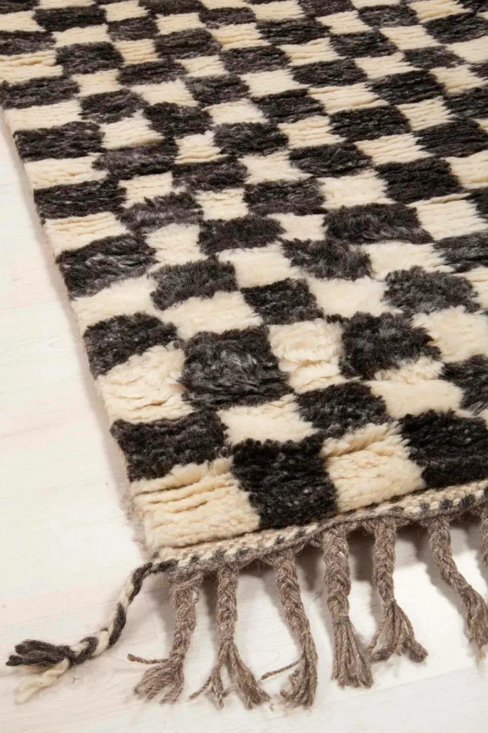 Bargi Uldtæppe Berber Chess 93x160 cm