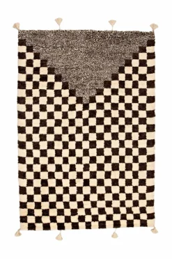 Bargi Uldtæppe Berber Chess 205x306 cm