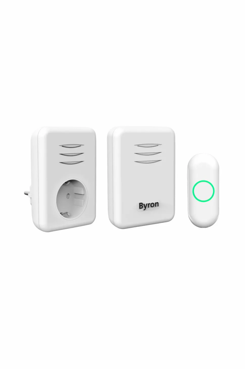 Byron Trådløs dørklokke Plug-in og bærbar