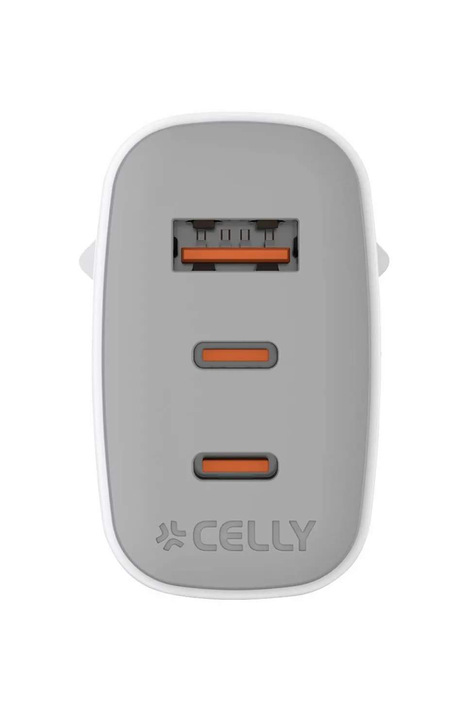 Celly Usb-oplader Gan 1 x Usb-a + 2 x Usb-c PD 65w