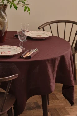Ellos Home Dug Malva i 100% hør 140x140 cm