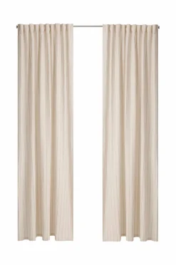 Ellos Home Multibåndsgardin Elly Thin Stripe i genanvendt halvlinned 2-pak