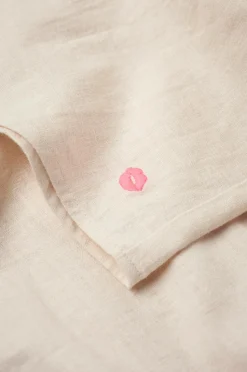 Ellos Home Pyjamasskjorte Long Sleeve Shirt Elly i genanvendt halvlinned