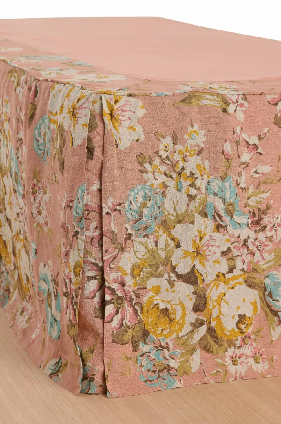 Ellos Home Sengekappe Candice Rose i vasket linned 52 cm