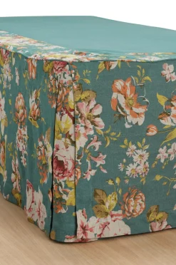 Ellos Home Sengekappe Candice Rose i vasket linned 52 cm