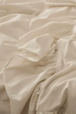 Ellos Home Sengesæt Juliett Giant Frill i vasket bomuld 2 dele