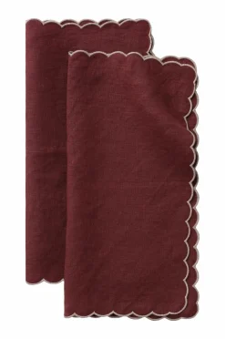 Ellos Home Servietter Malva Scallop 40x40 cm 2-pak