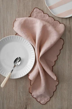 Ellos Home Servietter Malva Scallop 40x40 cm 2-pak