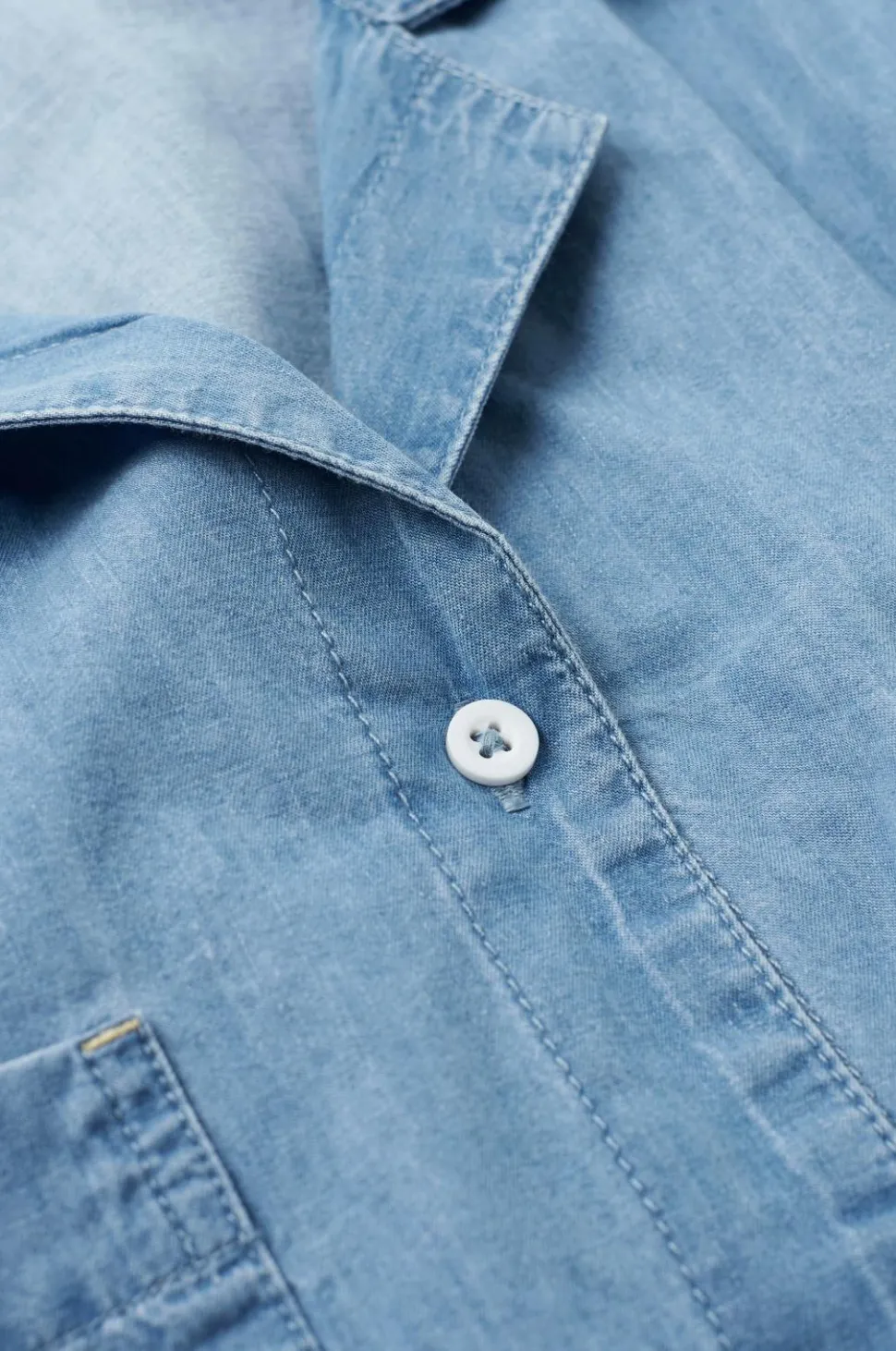 Ellos Home Skjorte Denim Camp Collar