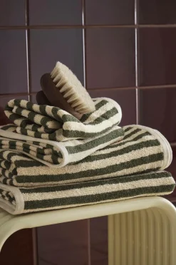 Ellos Home Sæt med frottéhåndklæder Stripe 4 dele