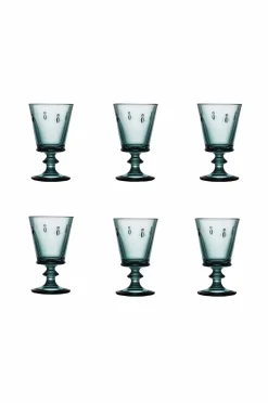 La Rochére Vinglas mørkeblå abeille 6 glas La Rochere