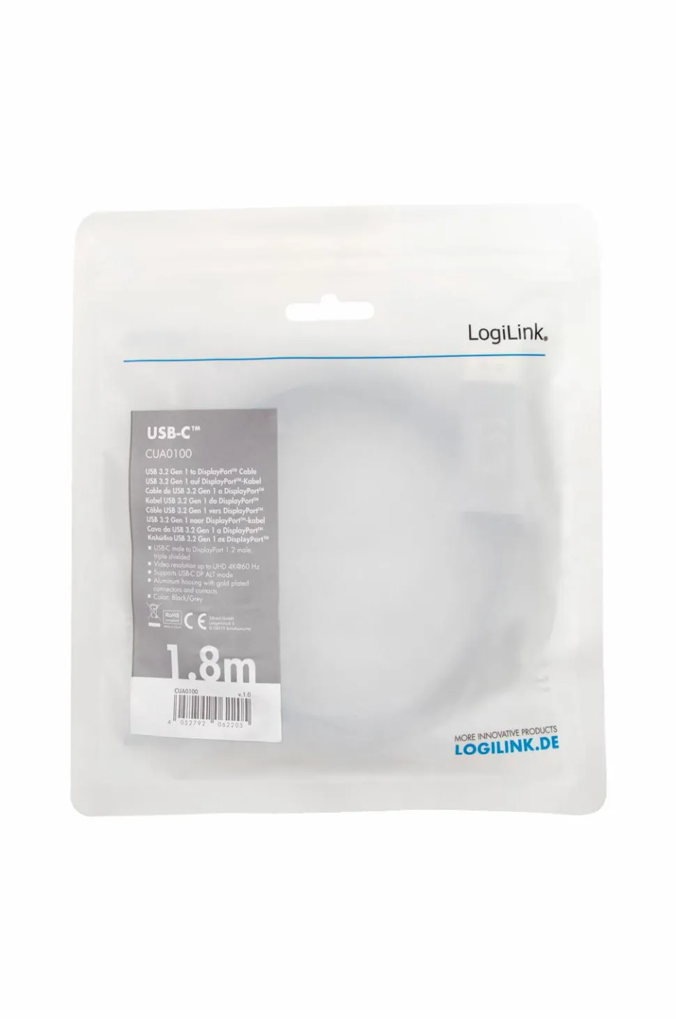 LogiLink Kabel USB-C til DisplayPort