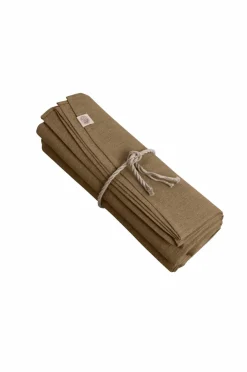 Lovely Linen Dug Classic Rund i strygerullet hør