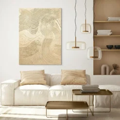 Malerifabrikken Design Maleri / Metallic Champagne / 90x120 Cm