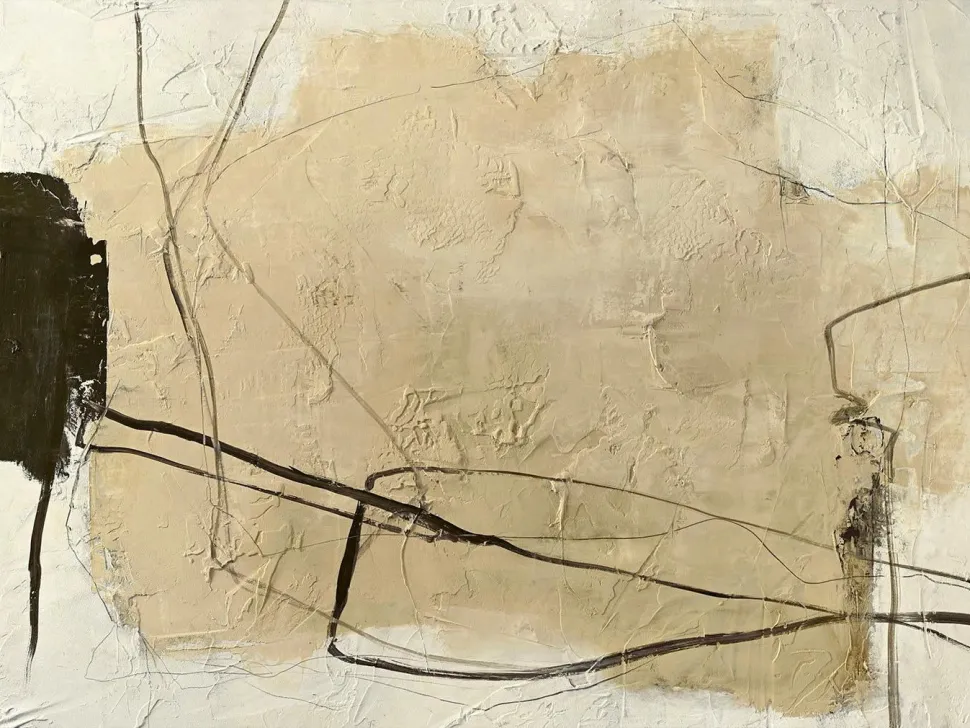 Malerifabrikken Design Painting / Cloudline / 120x90 Cm / Egetræsramme