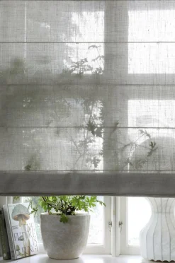 Mimou Liftgardin Ellie halvlærred 220 cm høj