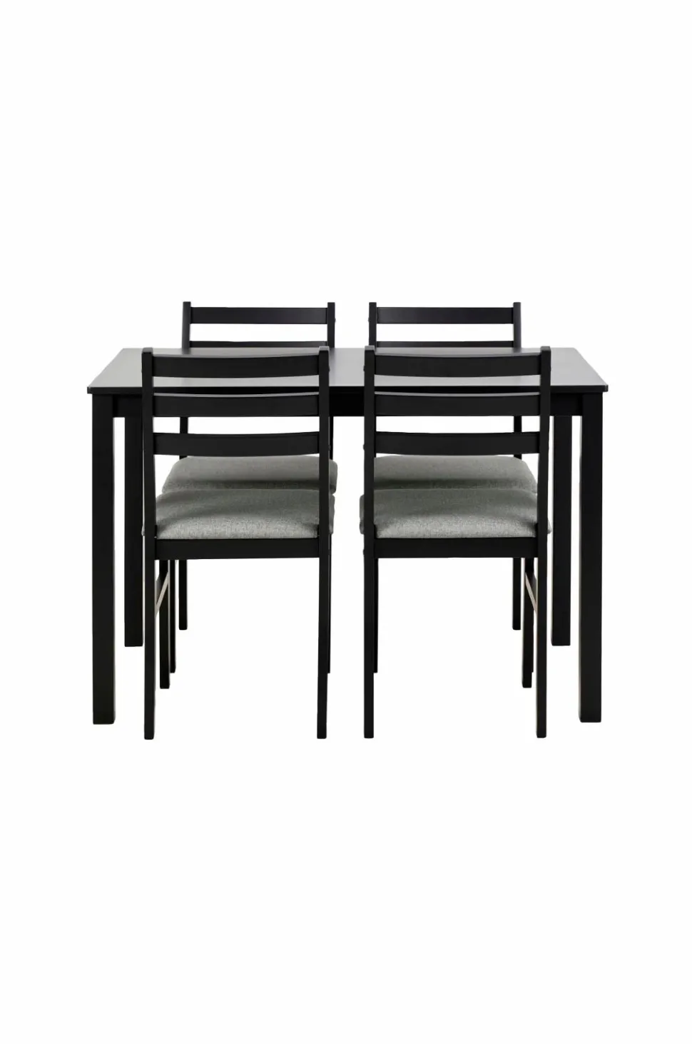 NORDFORM Alicante rektangulært spisebordssæt med bord og 4 stole, 110x70x74,5 cm