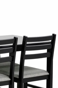 NORDFORM Alicante rektangulært spisebordssæt med bord og 4 stole, 110x70x74,5 cm