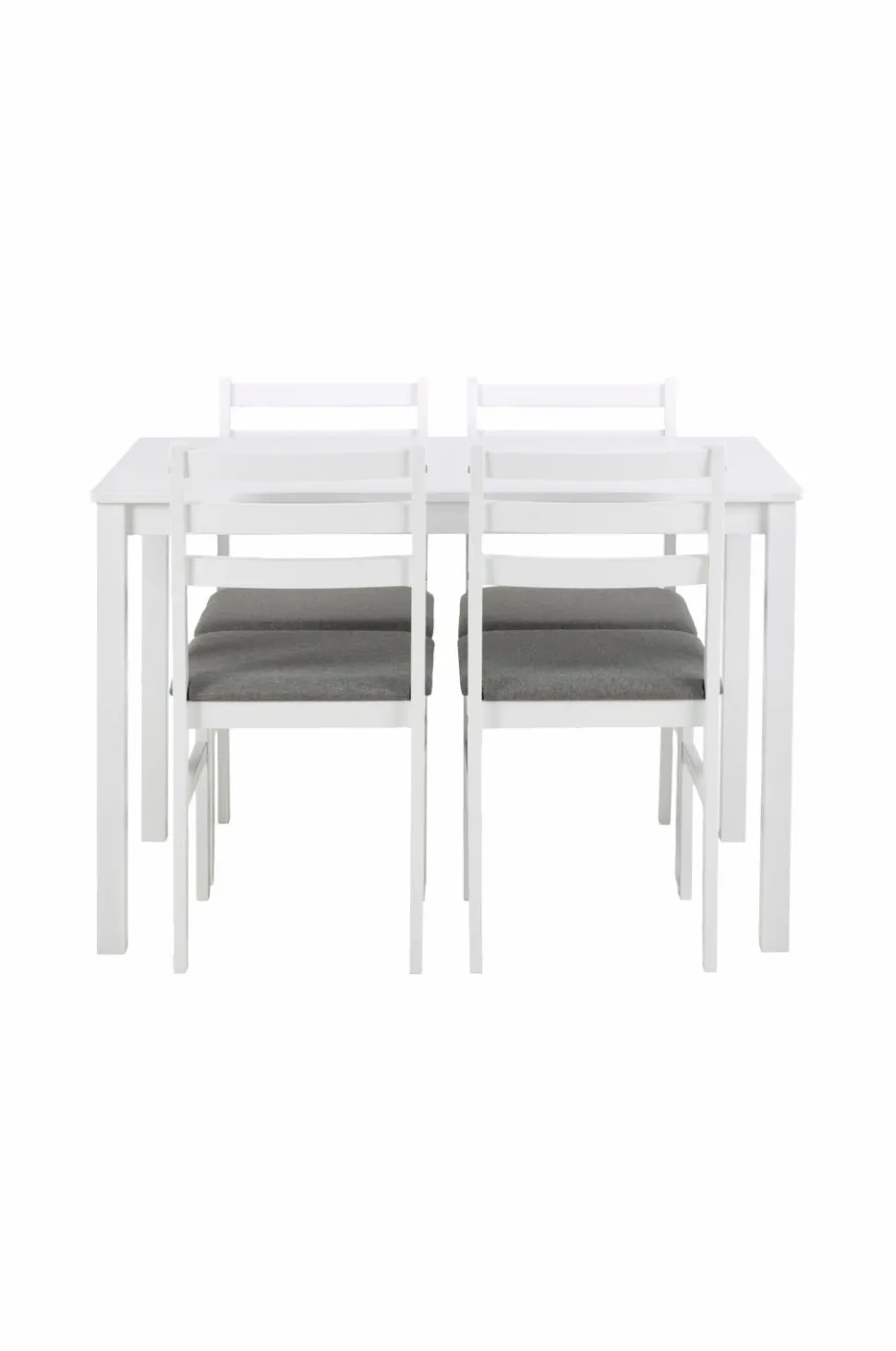 NORDFORM Alicante rektangulært spisebordssæt med bord og 4 stole, 110x70x74,5 cm