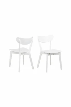 NORDFORM Roxby rundt spisebordssæt med bord og 4 stole, Ø105x76 cm