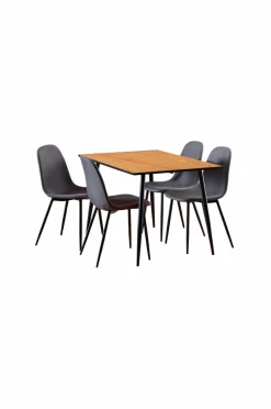 NORDFORM Wilma rektangulært spisebordssæt 120x80x75 cm combo 1