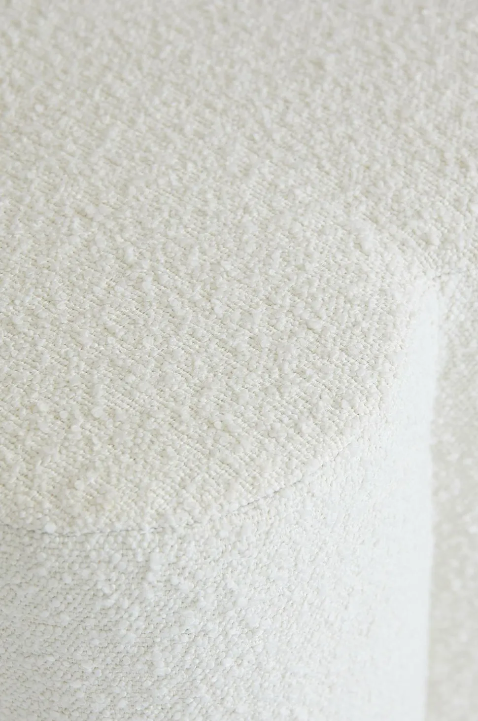 Pastill Bodhi puf i bouclé ø 70 cm