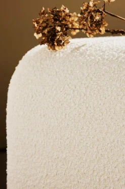 Pastill Odette bænk i bouclé 120x41 cm