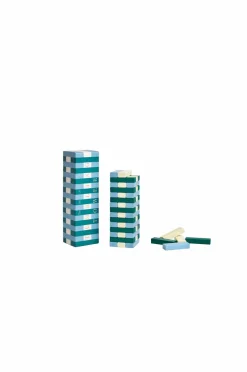 PRINTWORKS Spil - Tumbling Towers, grøn/blå