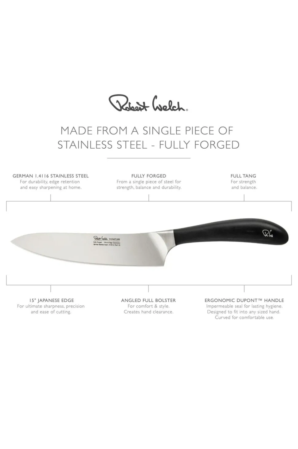 Robert Welch Kokkekniv Signature 18cm/ 7,5