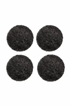 Skinnwille Rund siddepude Curly 4-pak