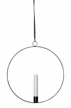 Star Trading Indendørsdekoration Flamme ring, sort