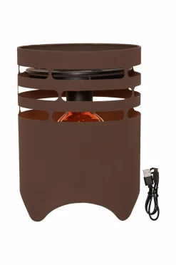 Star Trading Solcelle lanterne marron 25cm