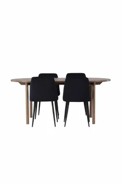 Venture Home Spisegruppe Andy med 4 stole Night
