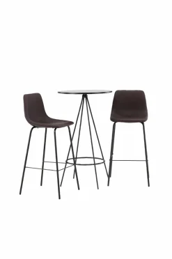 Venture Home Spisegruppe Bistro med 2 stk. stole Alexi