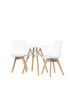 Venture Home Spisegruppe Danburi med 2 stk. stole Edvin