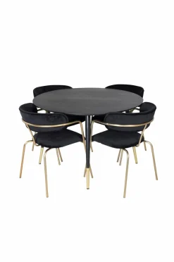 Venture Home Spisegruppe Dipp med 4 stk. stole Arrow