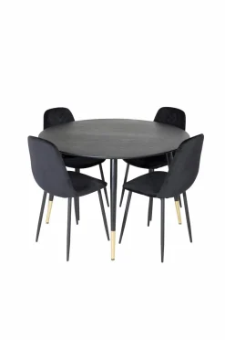 Venture Home Spisegruppe Dipp med 4 stk. stole Polar