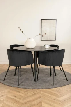 Venture Home Spisegruppe Dipp med 4 spisebordsstole Berit