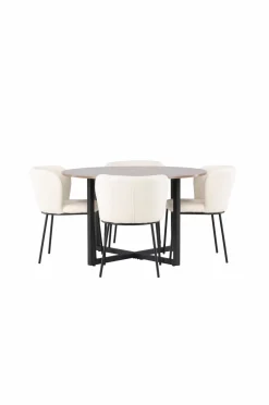 Venture Home Spisegruppe Durango med 4 stk. stole Edina
