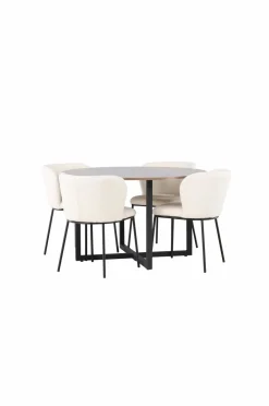 Venture Home Spisegruppe Durango med 4 stk. stole Edina