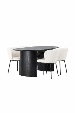Venture Home Spisegruppe Isolde med 4 stk. stole Edina