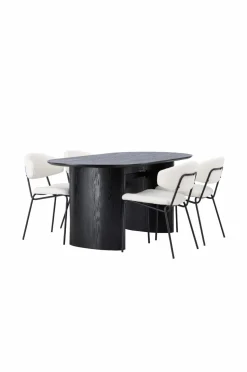 Venture Home Spisegruppe Isolde med 4 stk. stole Chico