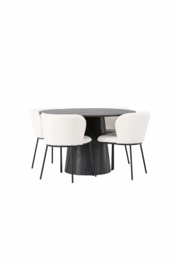 Venture Home Spisegruppe Lanzo med 4 stole Edina