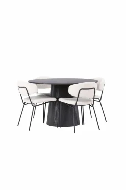 Venture Home Spisegruppe Lanzo med 4 stole Chico