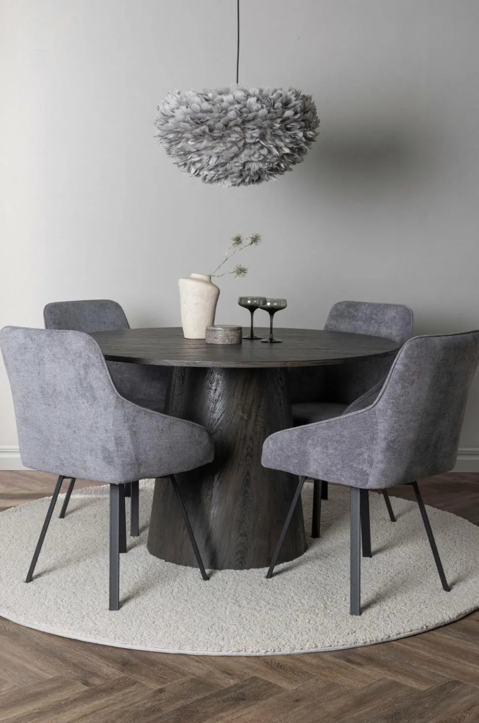 Venture Home Spisegruppe Lanzo med 4 stole Rosie