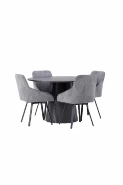 Venture Home Spisegruppe Lanzo med 4 stole Rosie
